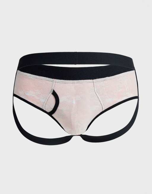 ASOS DESIGN – Roter, geblümter Jockstrap, 3 von 4