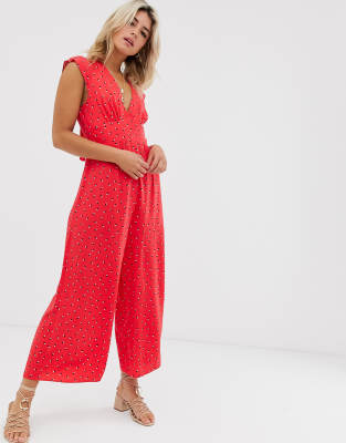 roter jumpsuit asos