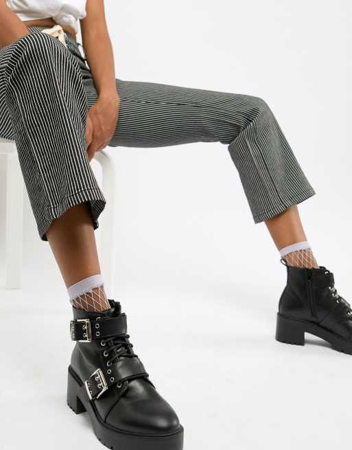 Asos buckle 2025 ankle boots