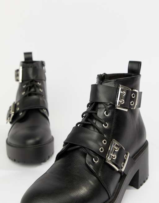 Asos buckle shop ankle boots