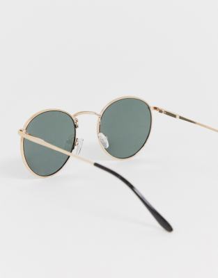 asos gold sunglasses