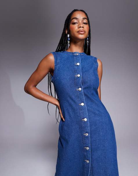 chinese dress ladies Amazon.com: cffvdiz Light Blue,S, Maxi Denim Dress for Women Sexy Halter  Backless Sleeveless Back Zipper Denim Maxi Dresses : Sports & Outdoors main image 0