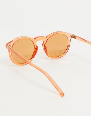 plastic orange sunglasses