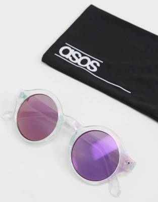 purple mirror sunglasses