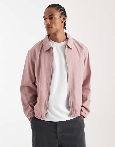 ASOS DESIGN – Różowa bawełniana kurtka Harrington - view 1