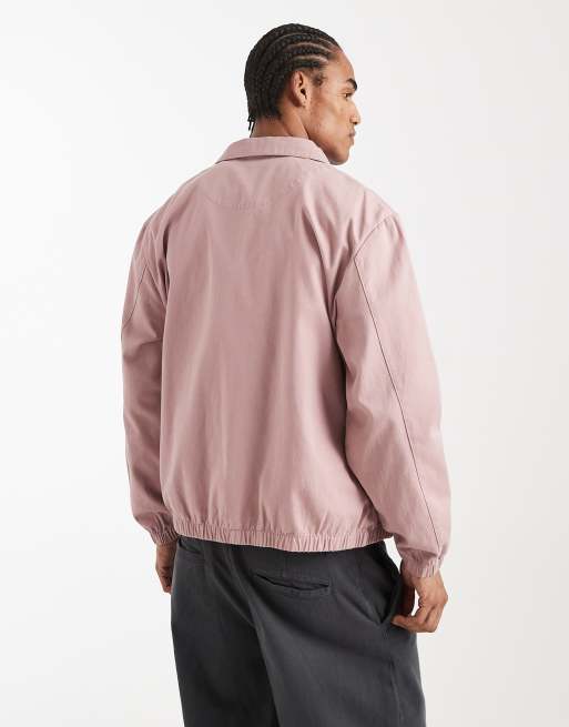 ASOS DESIGN – Różowa bawełniana kurtka Harrington, 3 z 5