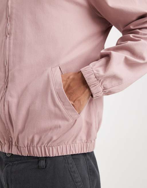 ASOS DESIGN – Różowa bawełniana kurtka Harrington, 5 z 5