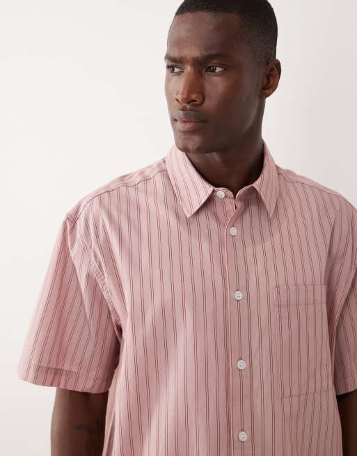 ASOS DESIGN – Różowa koszula oversize w paski, 3 z 5