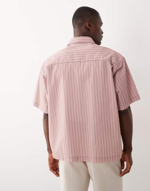 ASOS DESIGN – Różowa koszula oversize w paski, 5 z 5