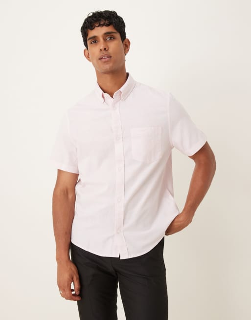 ASOS DESIGN – Różowa koszula Oxford z krótkim rękawem, 2 z 5