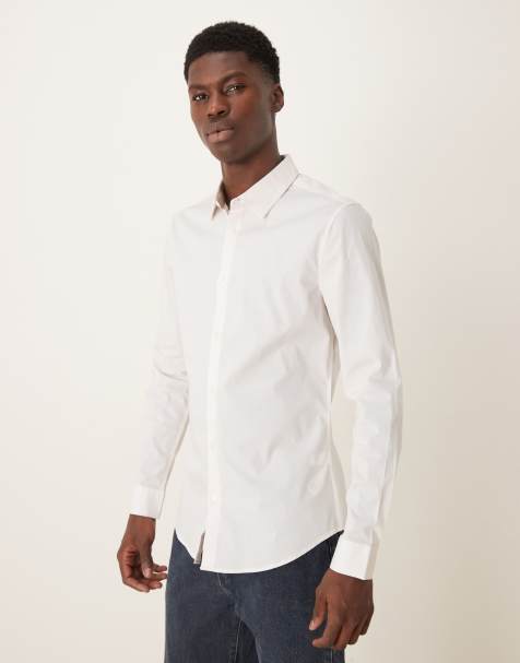 ASOS DESIGN – Różowa obcisła koszula popelinowa - view 1