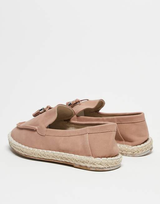ASOS DESIGN – Różowe espadryle loafersy z frędzlami, 2 z 4