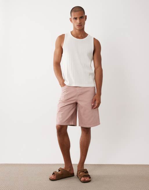 ASOS DESIGN – Różowe jeansowe jortsy o luźnym kroju , 2 z 5