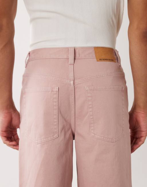 ASOS DESIGN – Różowe jeansowe jortsy o luźnym kroju , 5 z 5