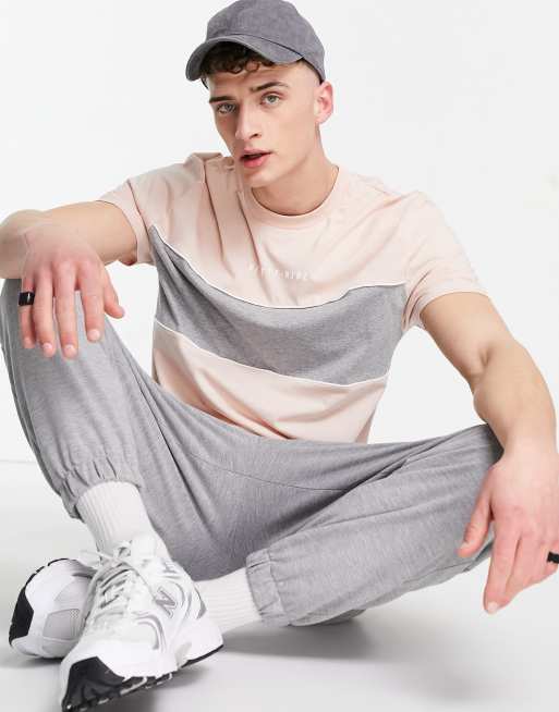 ASOS DESIGN – Różowo-szary T-shirt z napisem – PINK, 4 z 4