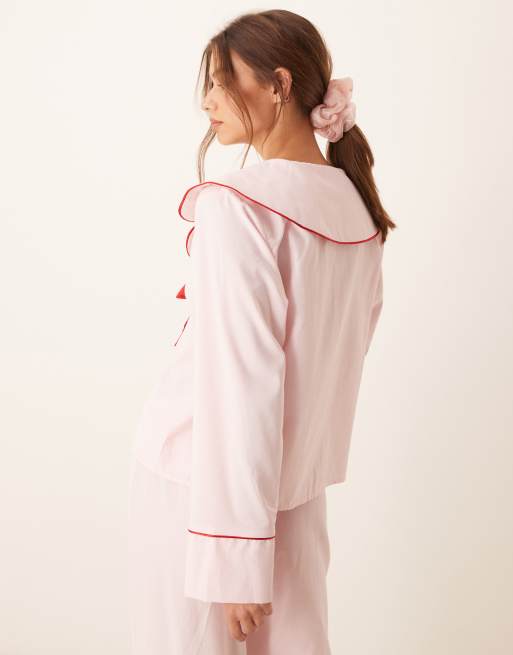 ASOS DESIGN – Różowy top od piżamy, część zestawu, 3 z 4