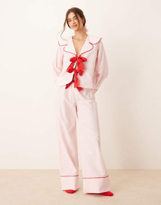 ASOS DESIGN – Różowy top od piżamy, część zestawu, 4 z 4