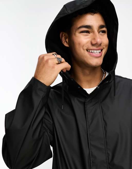 Zwart regenjack discount
