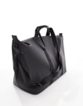 [ASOS DESIGN] ASOS DESIGN rubberised holdall bag in black No Size BLACK
