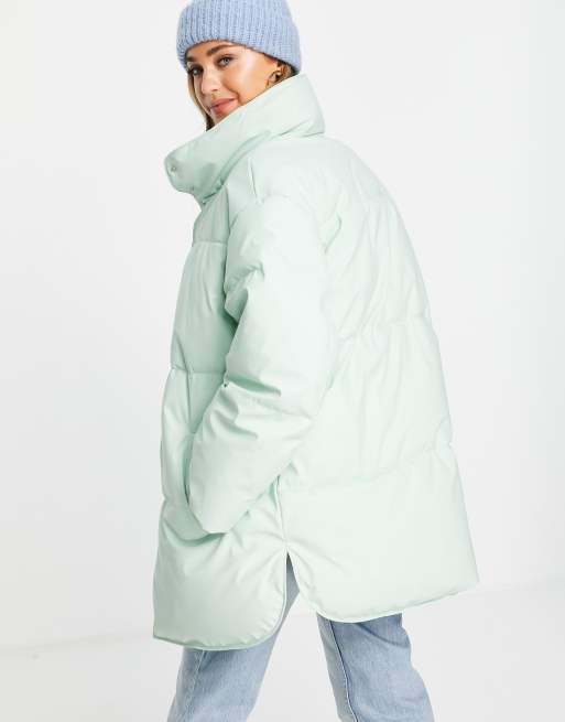 Mint green winter on sale coat