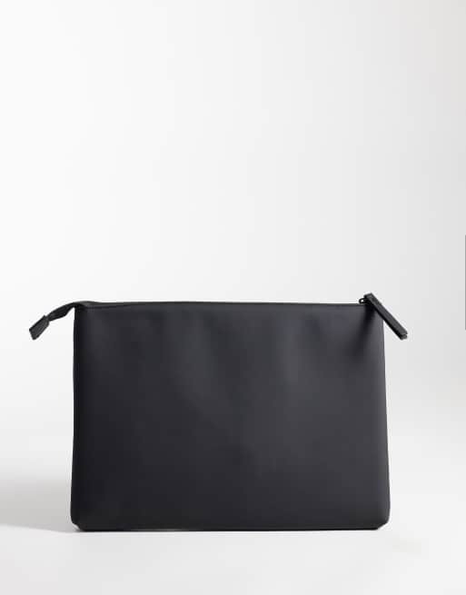 ASOS DESIGN rubberized laptop case in black, 4 of 4