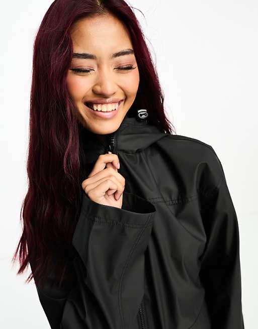 ASOS DESIGN rubberized rain coat in black | ASOS ASOS DESIGN rubberized rain coat in black | ASOS