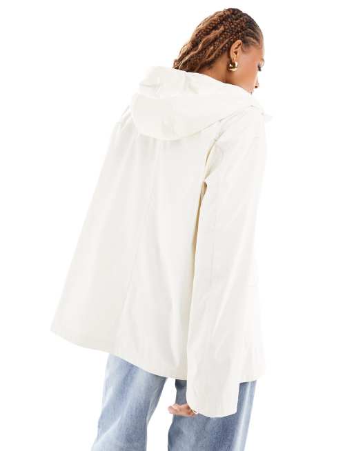 White rubberised 2025 rain mac