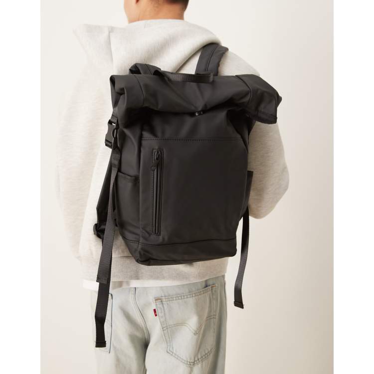 100 mens genuine leather backpack Large Vintage Mens Leather Backpack for Travel