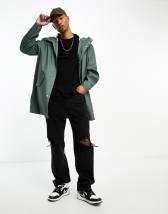 ASOS DESIGN lightweight harrington jacket in dark green | ASOS