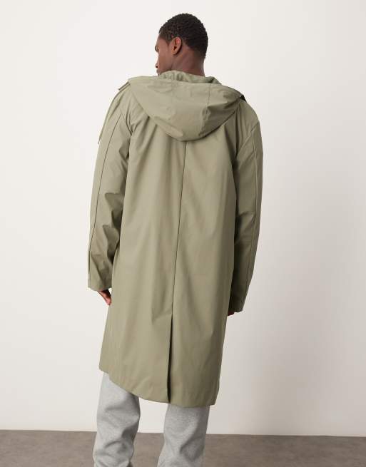 Asos mens raincoat best sale