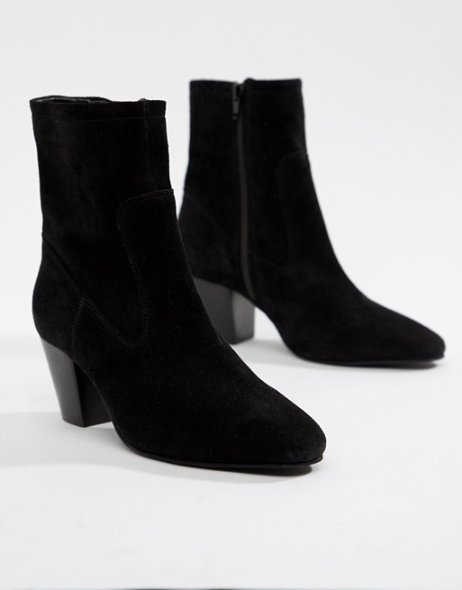 Asos Schwarz Suede Ankle Stiefel Factory Outlet 1111d Bfc68