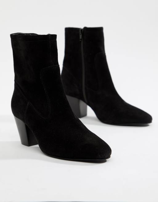 Asos Schwarz Suede Ankle Stiefel Factory Outlet 1111d Bfc68