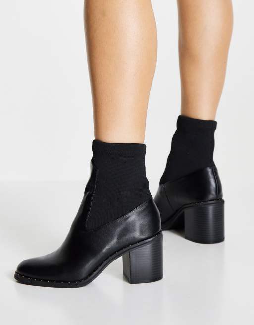 ASOS DESIGN Ruby Bottines clout es talon carr Noir