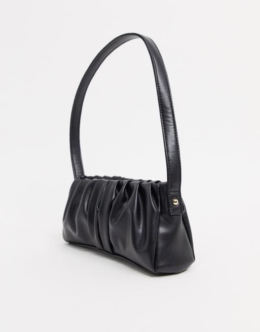 Ruched best sale shoulder bag