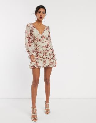 asos ruched dress