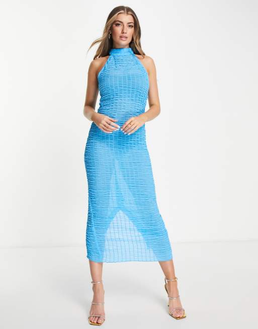 Asos high clearance neck midi dress