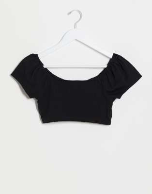 collusion ruched milkmaid top