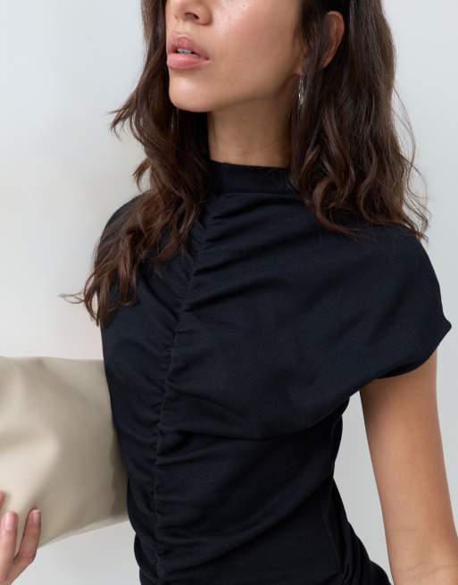 ASOS DESIGN ruched front midi dress, 4 of 5
