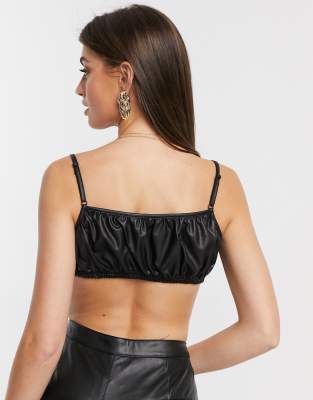 asos leather top