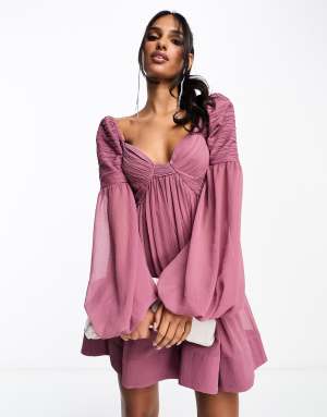 knee length dresses for ladies Rustic Bliss Babydoll Mini Dress S / Olive