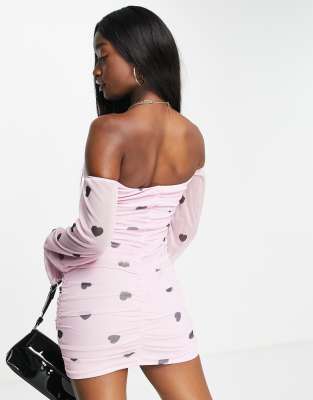 asos heart dress