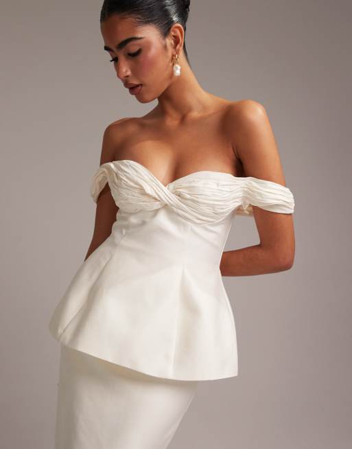 ivory slip dress Victoria Beckham Floor-Length Cami Dress In Ivory - 14 main image 1