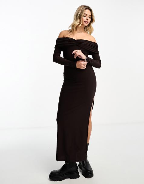 Lux Open Back Maxi Dress with Thigh Split – Jarlo London