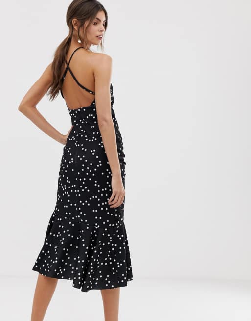 Polka dot dress asos sale