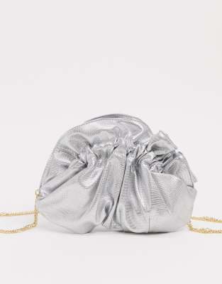 grey clutch bag asos