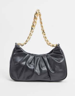 black chain shoulder bag