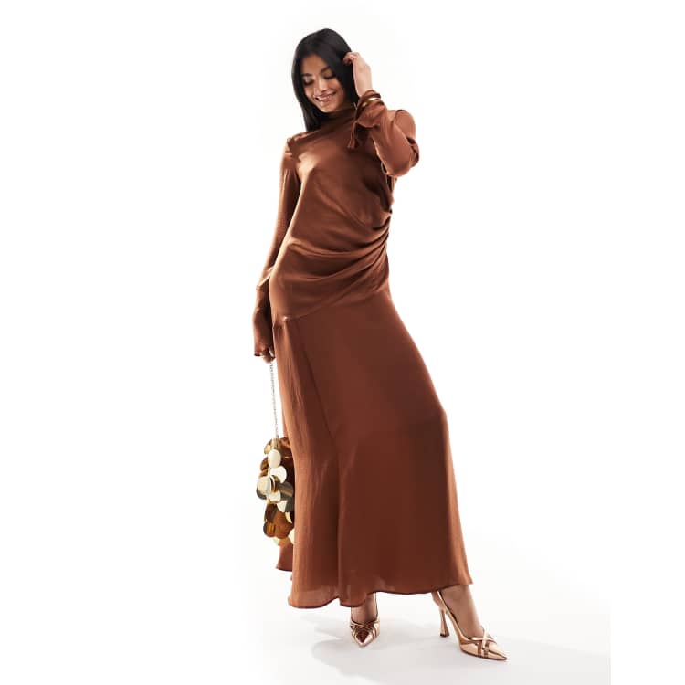 Asos lipsy cowl neck maxi dress best sale