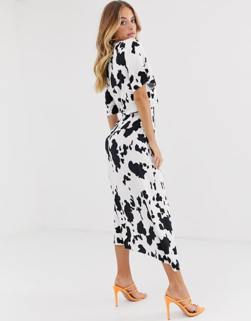 cow print dress asos