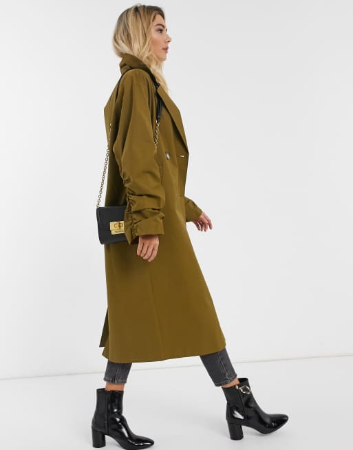 asos olive coat