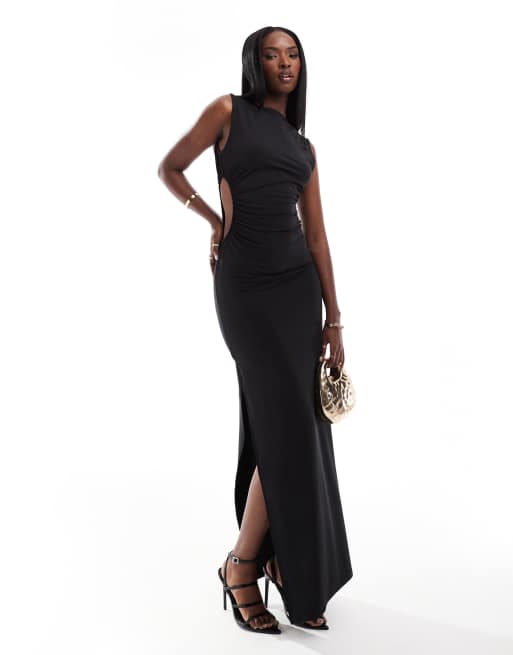 pointelle knit dress Blue Pointelle Knit Midi Dress – self-portrait-US main image 1